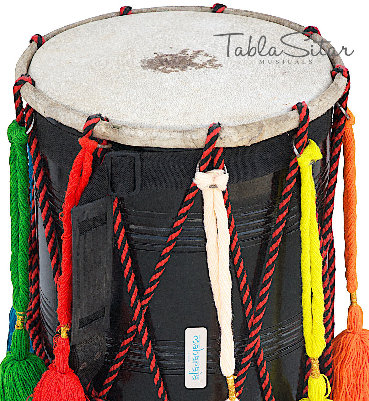 MAHARAJA Junior Dhol, Mango Wood, Punjabi Bhangra Dhol For Kids ACI