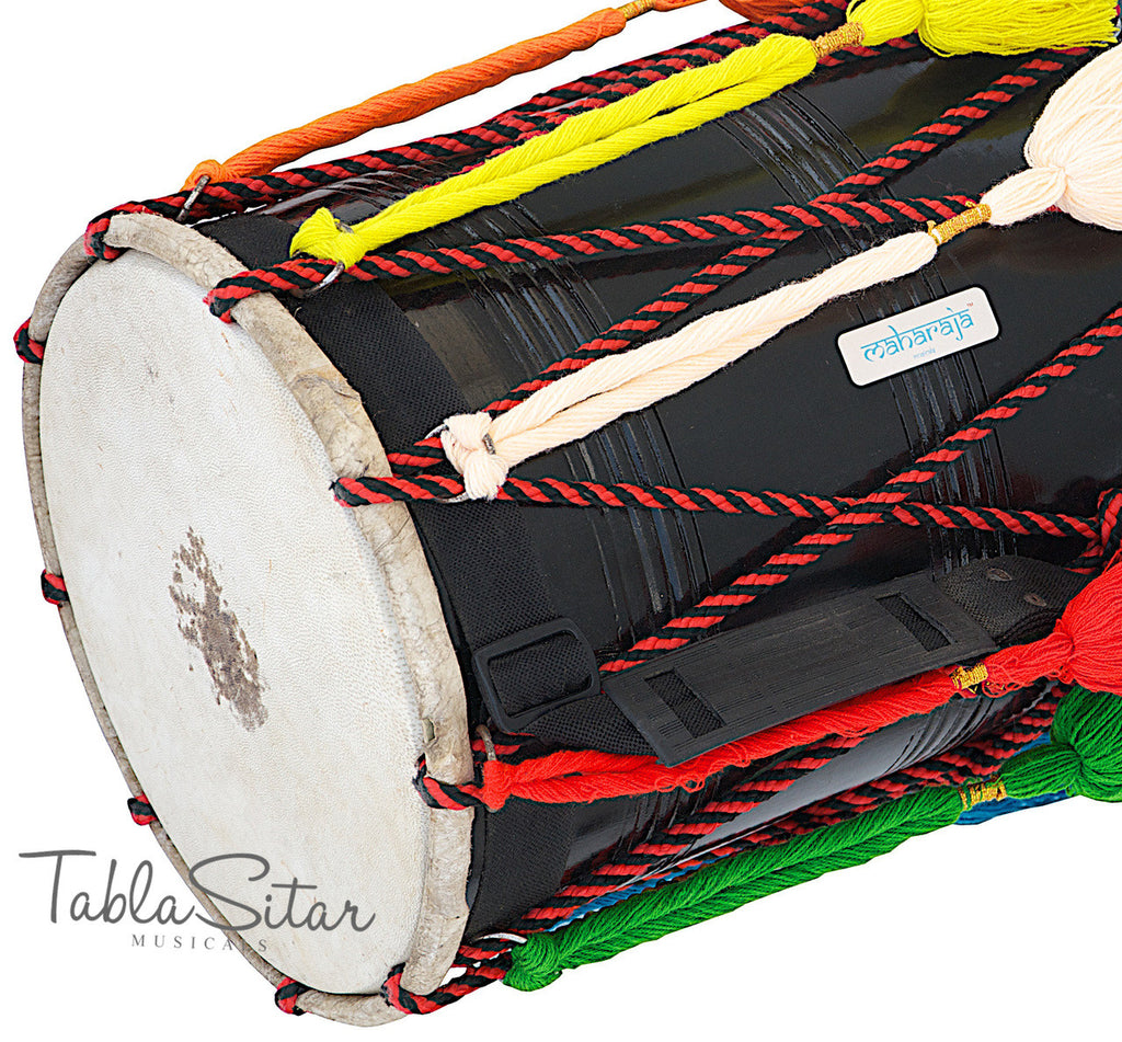 MAHARAJA Junior Dhol, Mango Wood, Punjabi Bhangra Dhol For Kids ACI