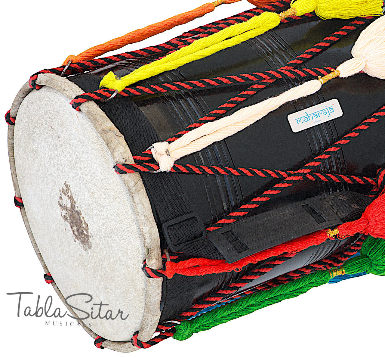 MAHARAJA Junior Dhol, Mango Wood, Punjabi Bhangra Dhol For Kids ACI