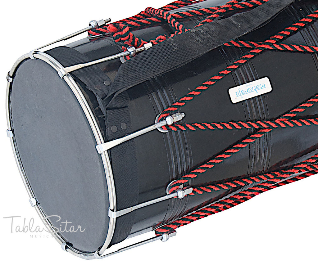 MAHARAJA Junior Dhol, Mango Wood, Punjabi Bhangra Dhol For Kids ACI
