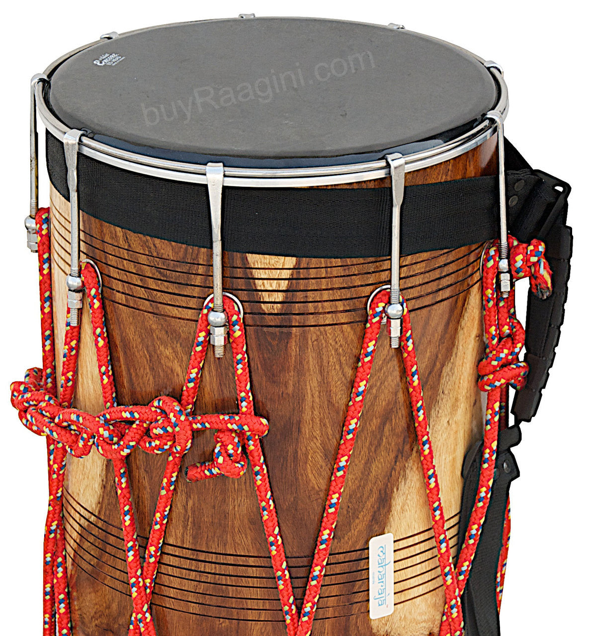 MAHARAJA MUSICALS Natural Shesham Wood Punjabi Bhangra Dhol - ADA