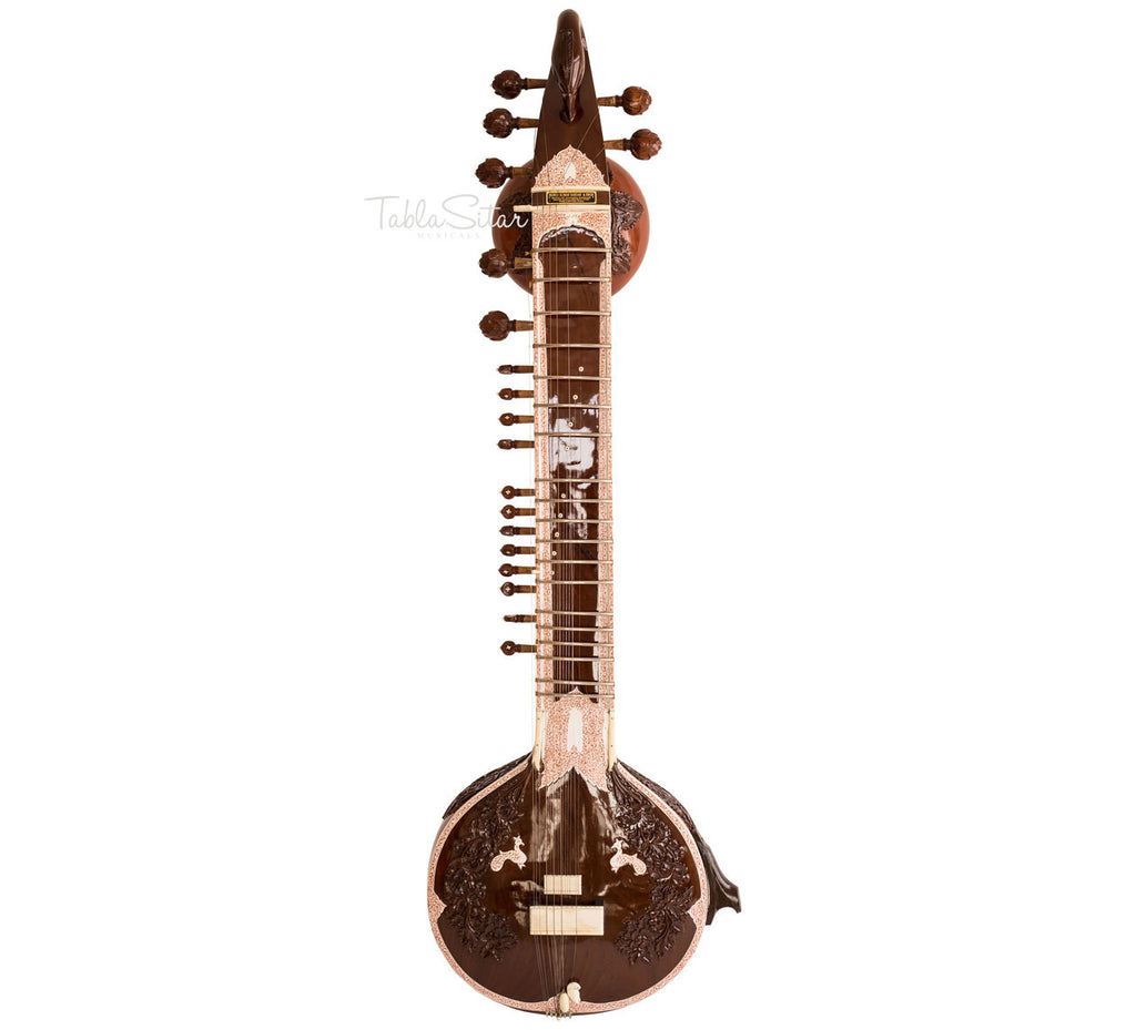 MKS Surbahar, Indian Bass Sitar, With Fiber Trolley ADC