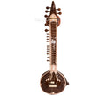 MKS Surbahar, Indian Bass Sitar, With Fiber Trolley ADC