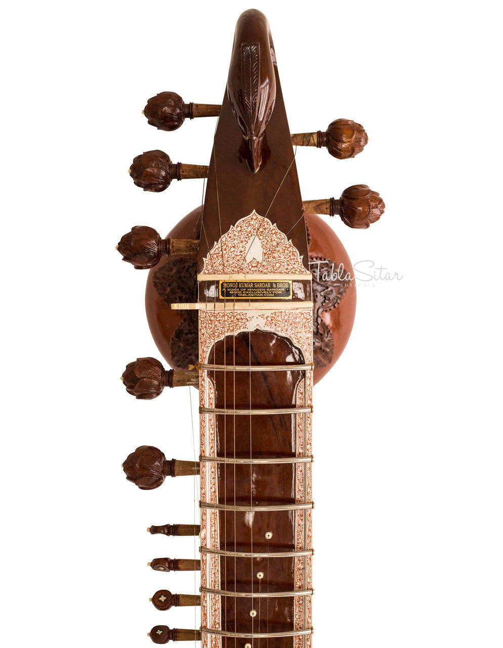MKS Surbahar, Indian Bass Sitar, With Fiber Trolley ADC