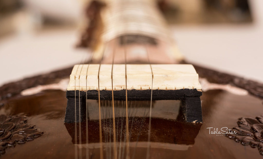 MKS Surbahar, Indian Bass Sitar, With Fiber Trolley ADC