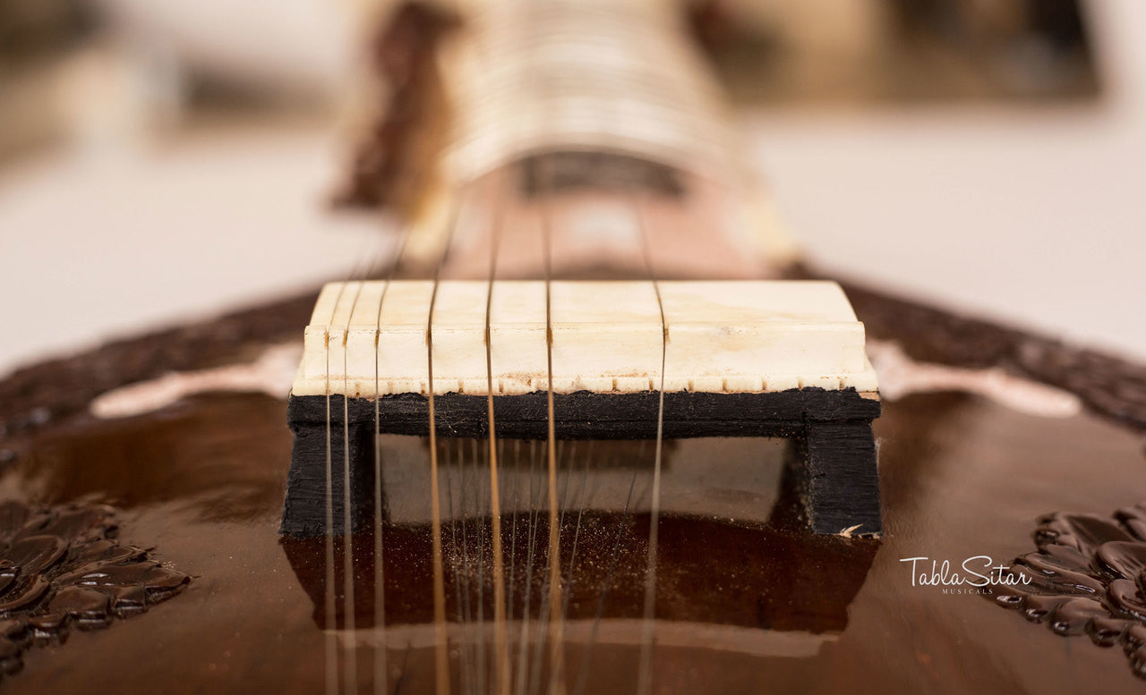 MKS Surbahar, Indian Bass Sitar, With Fiber Trolley ADC
