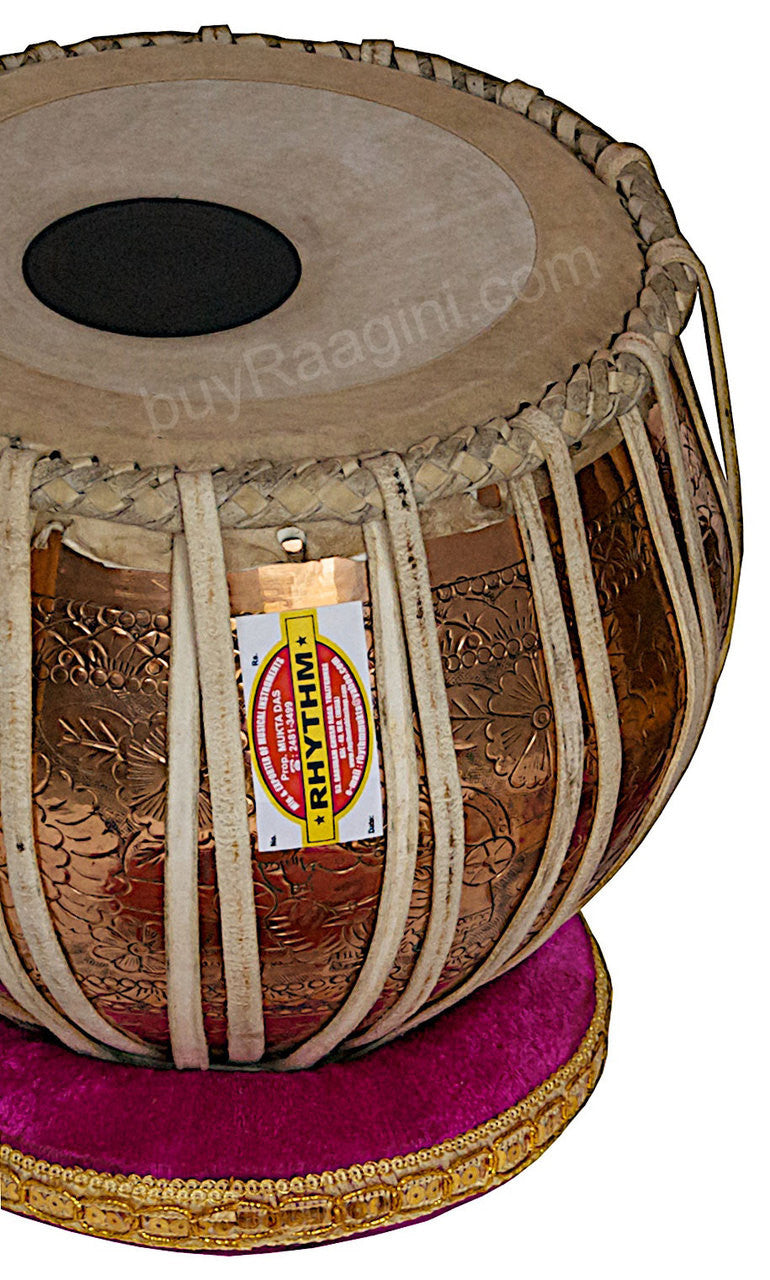 MUKTA DAS Golden Ganesha Tabla, 4KG Copper Bayan Finest Dayan, Bag ADD