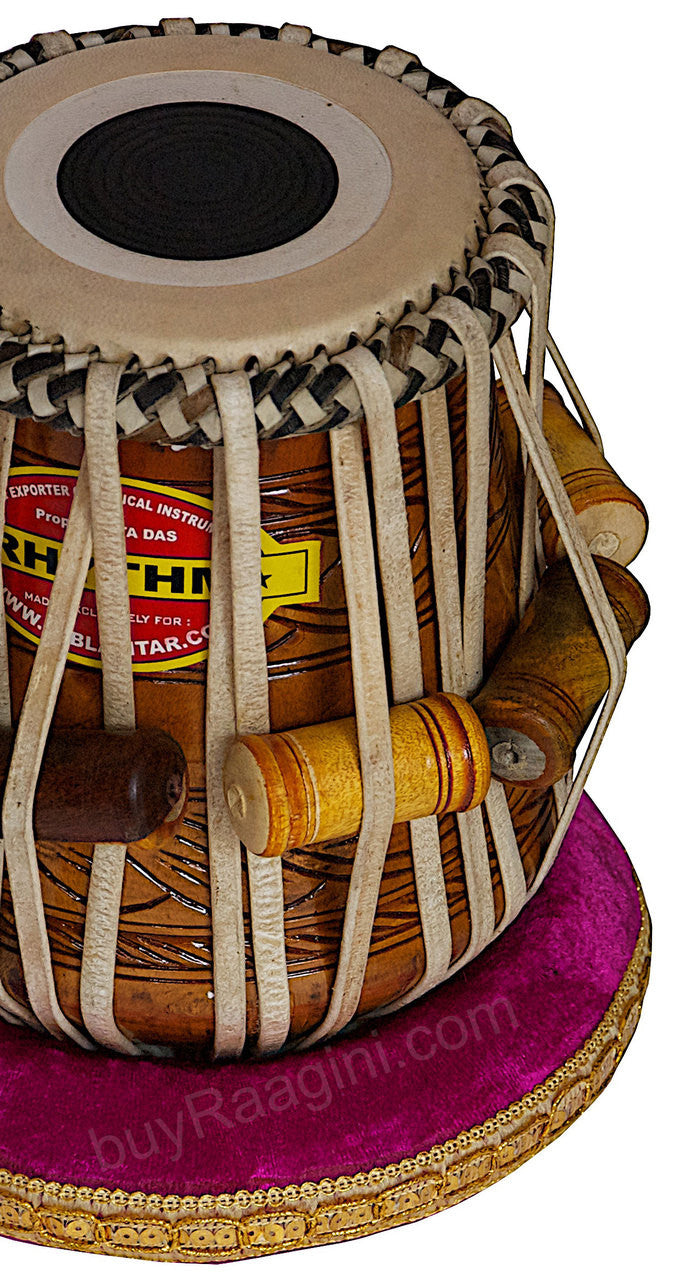 MUKTA DAS Golden Ganesha Tabla, 4KG Copper Bayan Finest Dayan, Bag ADD