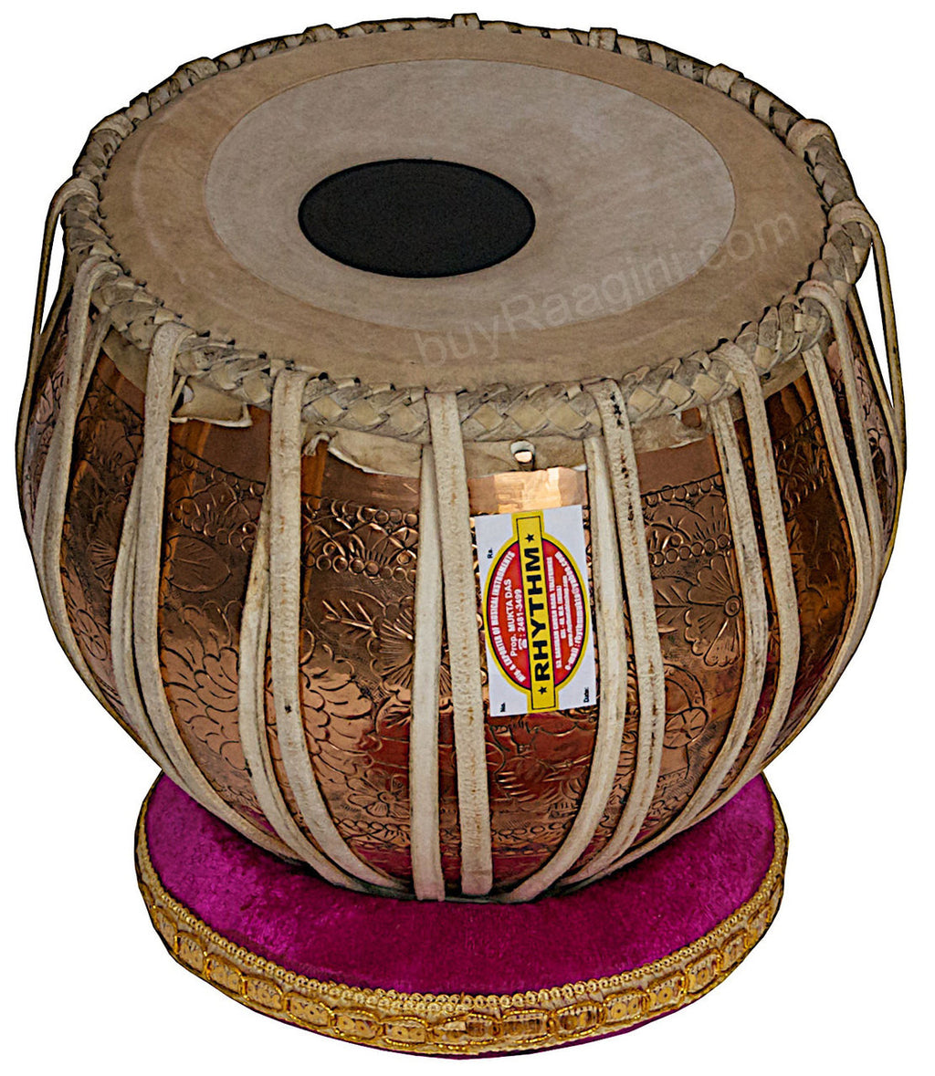 MUKTA DAS Golden Ganesha Tabla, 4KG Copper Bayan Finest Dayan, Bag ADD