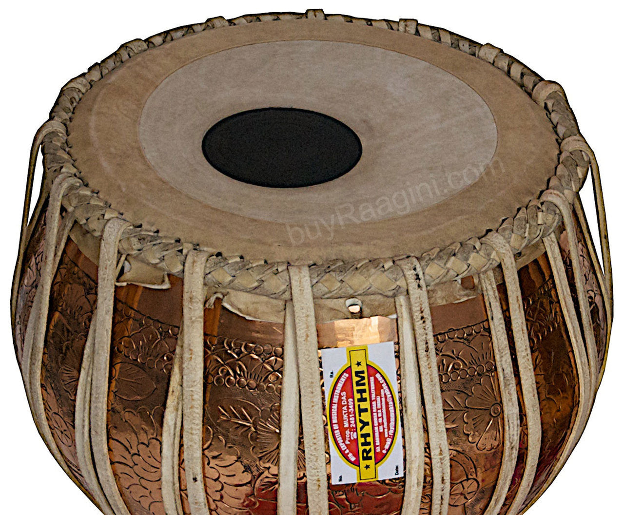 MUKTA DAS Golden Ganesha Tabla, 4KG Copper Bayan Finest Dayan, Bag ADD
