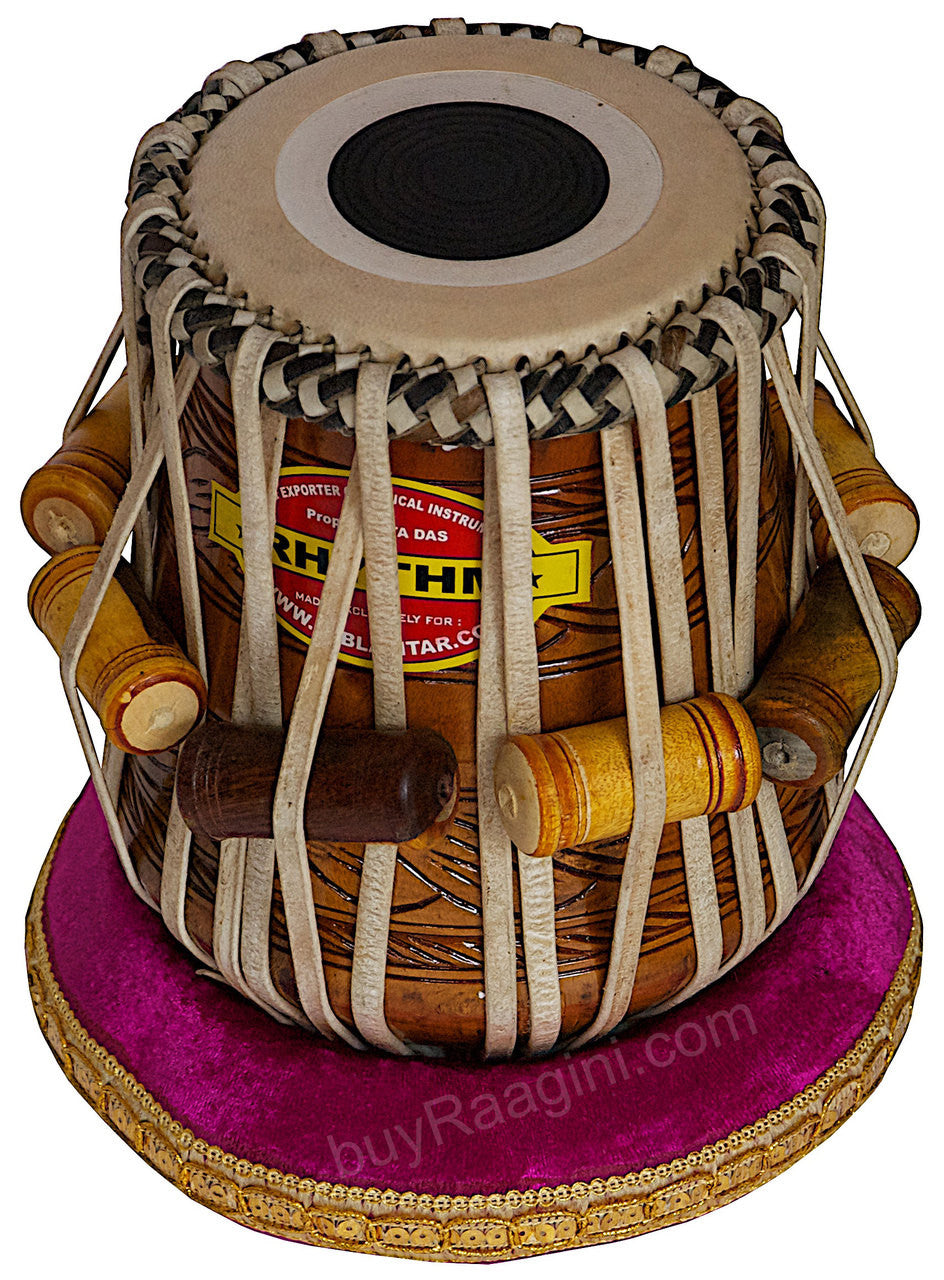 MUKTA DAS Golden Ganesha Tabla, 4KG Copper Bayan Finest Dayan, Bag ADD