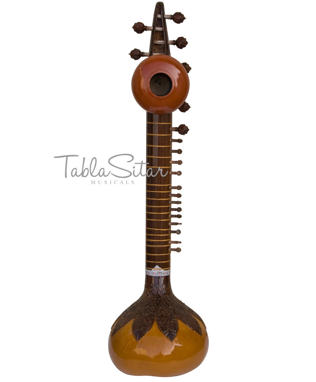 MAHARAJA Peacock Sitar, Ravi Shankar, Double Toomba, Fiber Case AEE