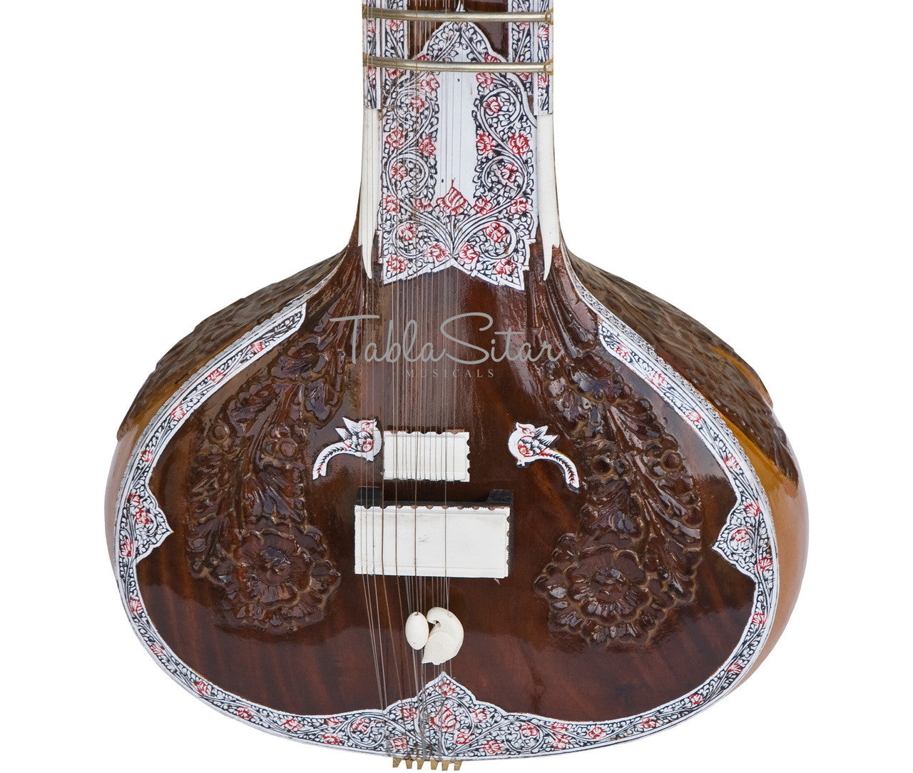 MAHARAJA Peacock Sitar, Ravi Shankar, Double Toomba, Fiber Case AEE