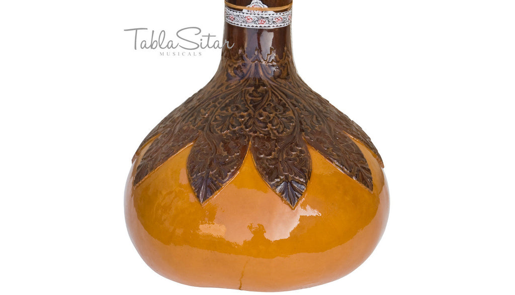 MAHARAJA Peacock Sitar, Ravi Shankar, Double Toomba, Fiber Case AEE