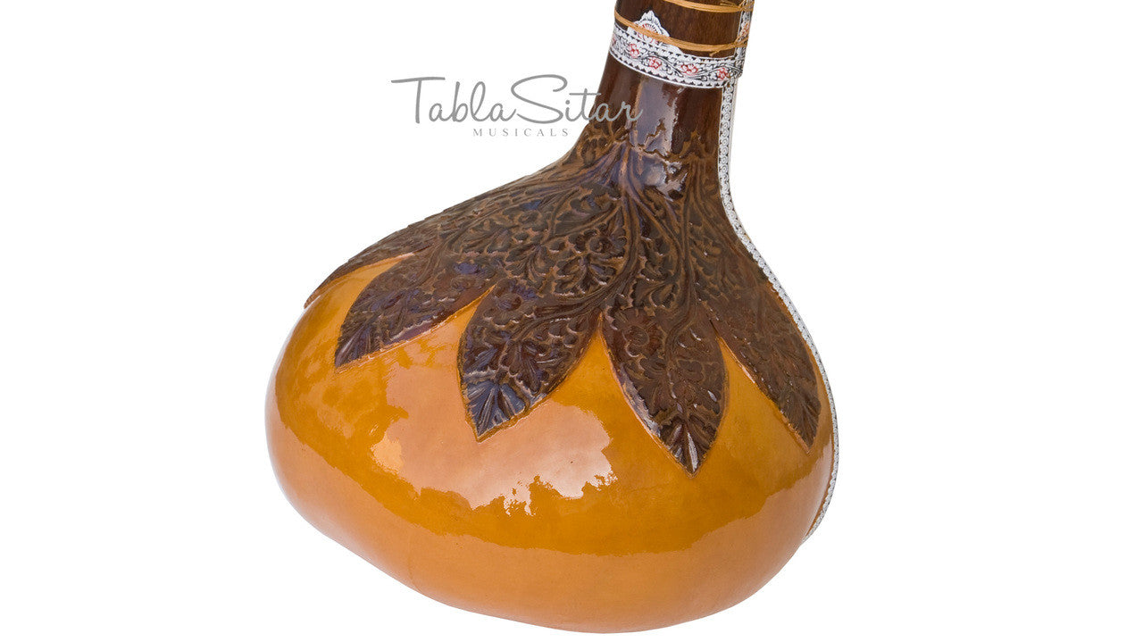 MAHARAJA Peacock Sitar, Ravi Shankar, Double Toomba, Fiber Case AEE