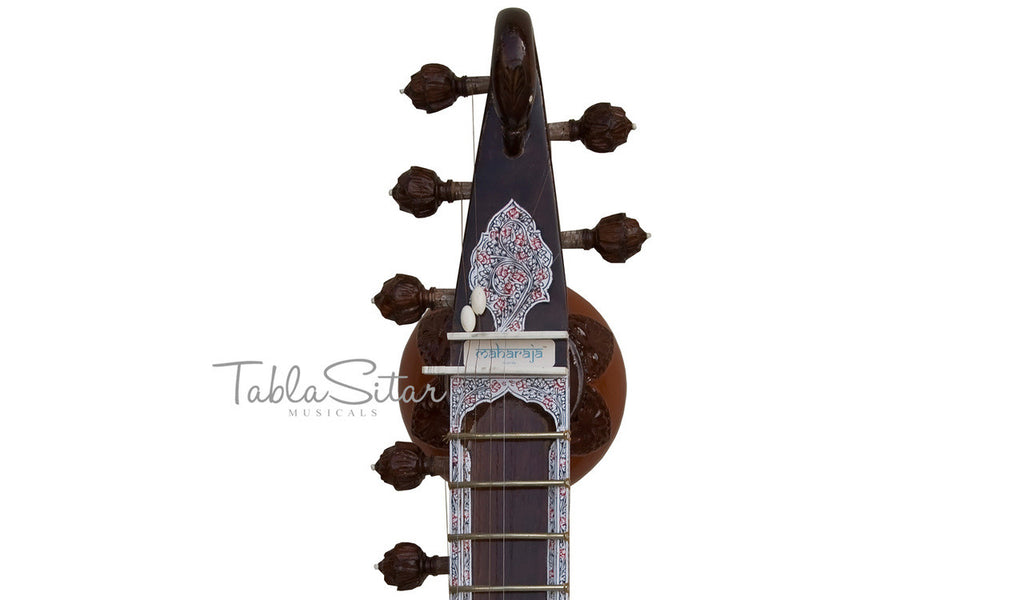 MAHARAJA Peacock Sitar, Ravi Shankar, Double Toomba, Fiber Case AEE