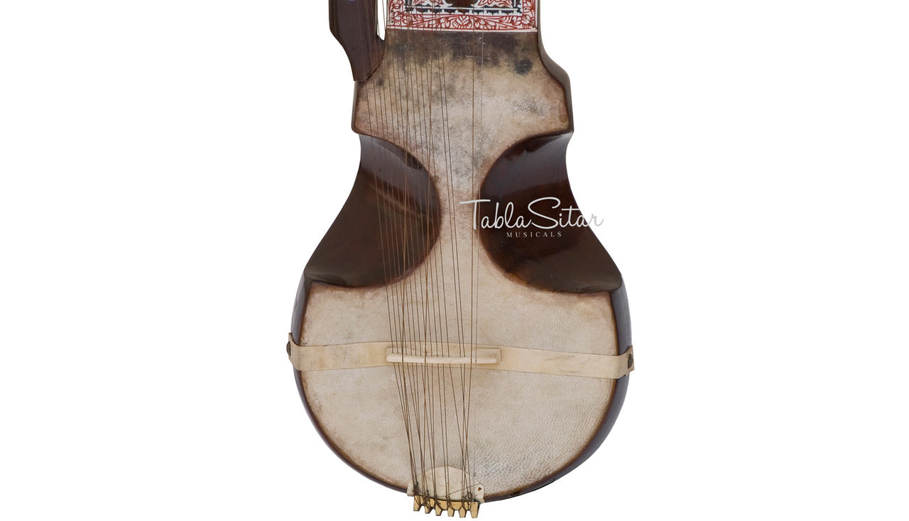 MKS Concert Esraj, Tun Wood, Horsehair Bow, Fiber Case