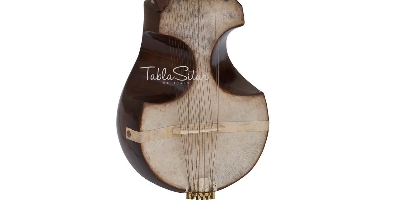 MKS Concert Esraj, Tun Wood, Horsehair Bow, Fiber Case