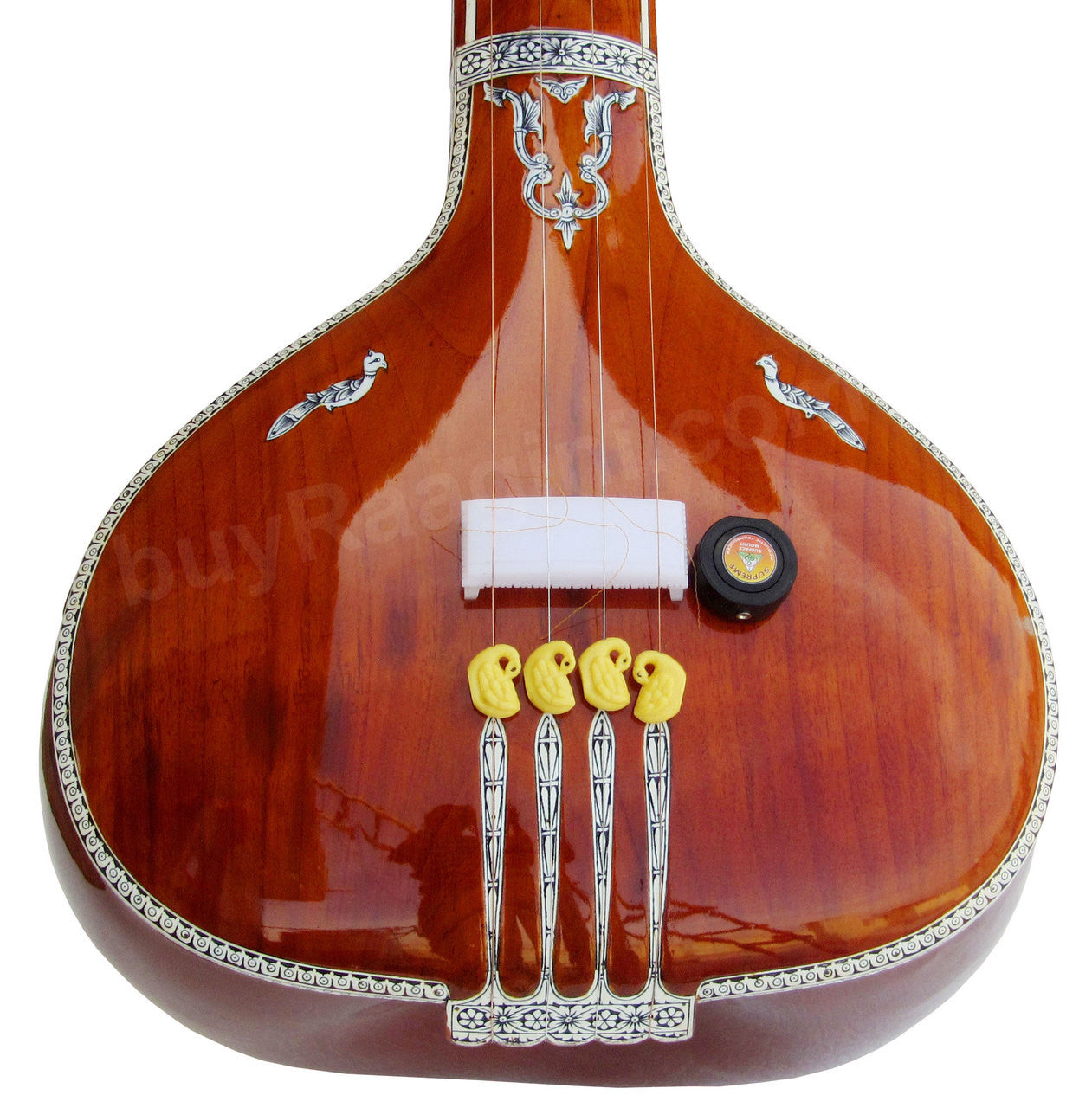 MKS Tanpura, Male, 4 Strings, Natural, Fiber Case (Miraj Tambura) AFF
