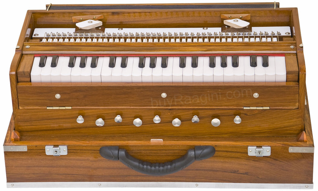 MONOJ K SARDAR Harmonium  A440, 2 Reeds, Teak, Folding, Concert AFG