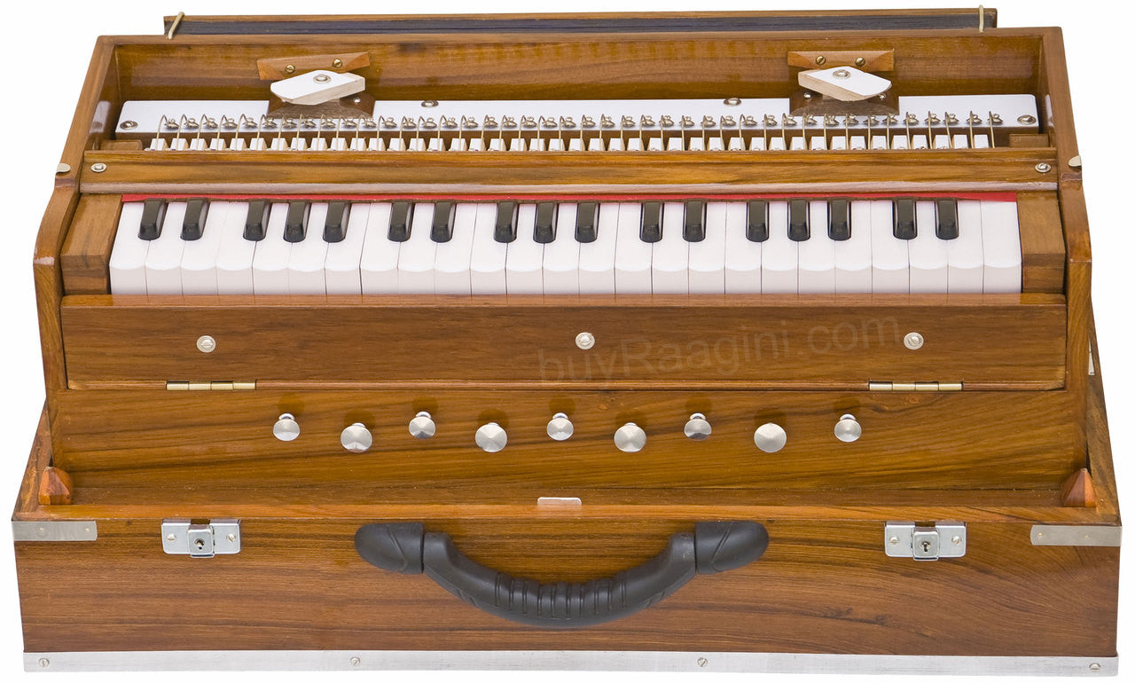 MONOJ K SARDAR Harmonium  A440, 2 Reeds, Teak, Folding, Concert AFG