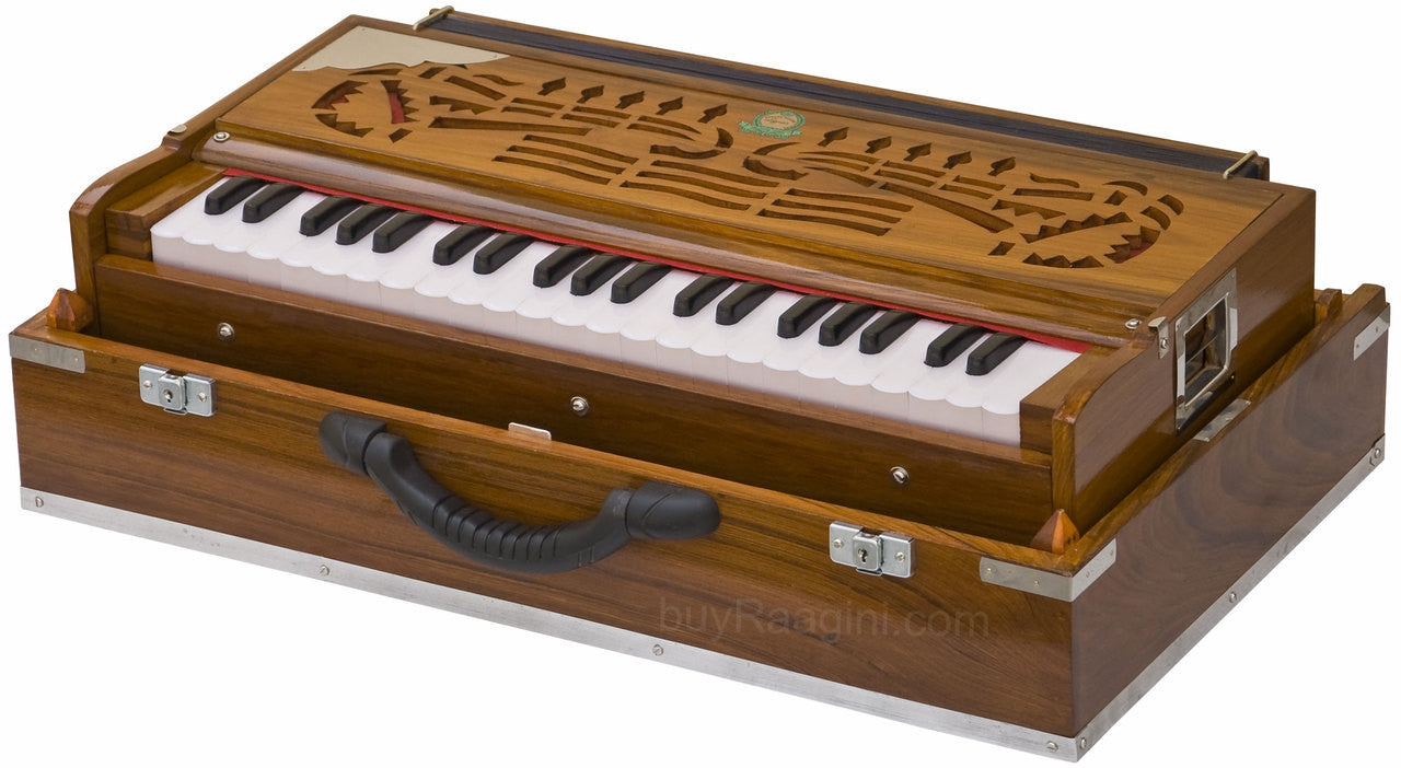 MONOJ K SARDAR Harmonium  A440, 2 Reeds, Teak, Folding, Concert AFG