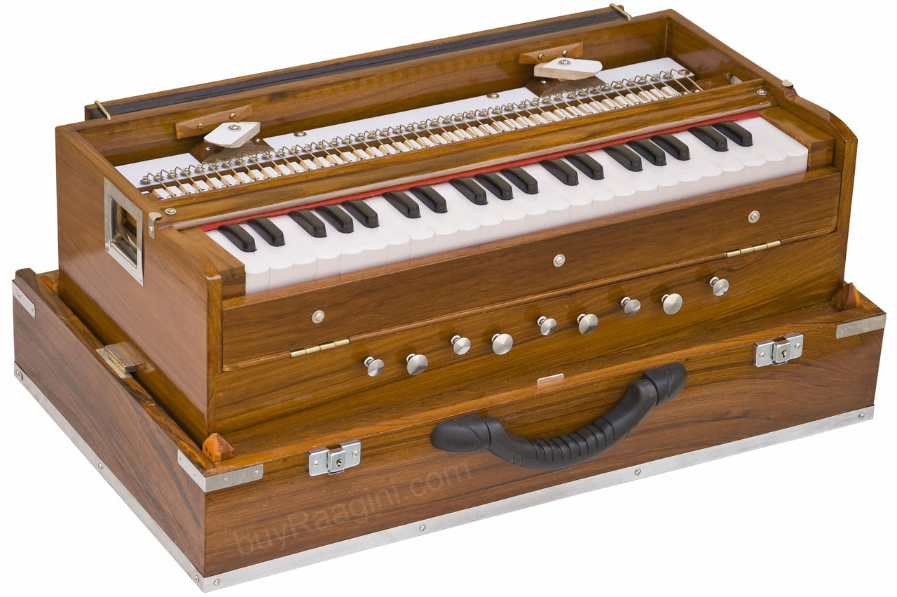 MONOJ K SARDAR Harmonium  A440, 2 Reeds, Teak, Folding, Concert AFG