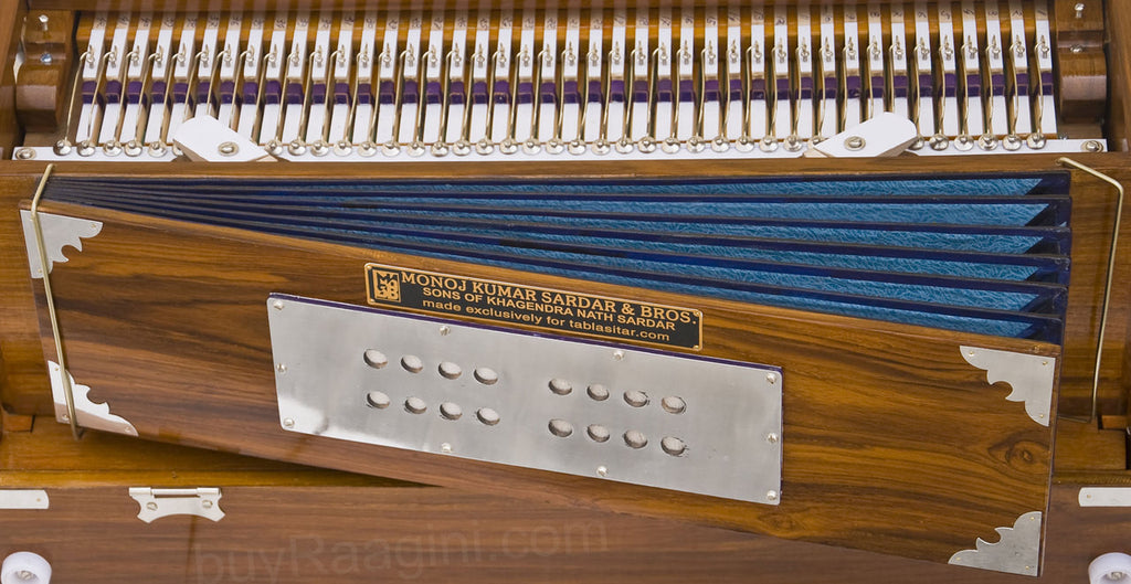 MONOJ K SARDAR Harmonium  A440, 2 Reeds, Teak, Folding, Concert AFG