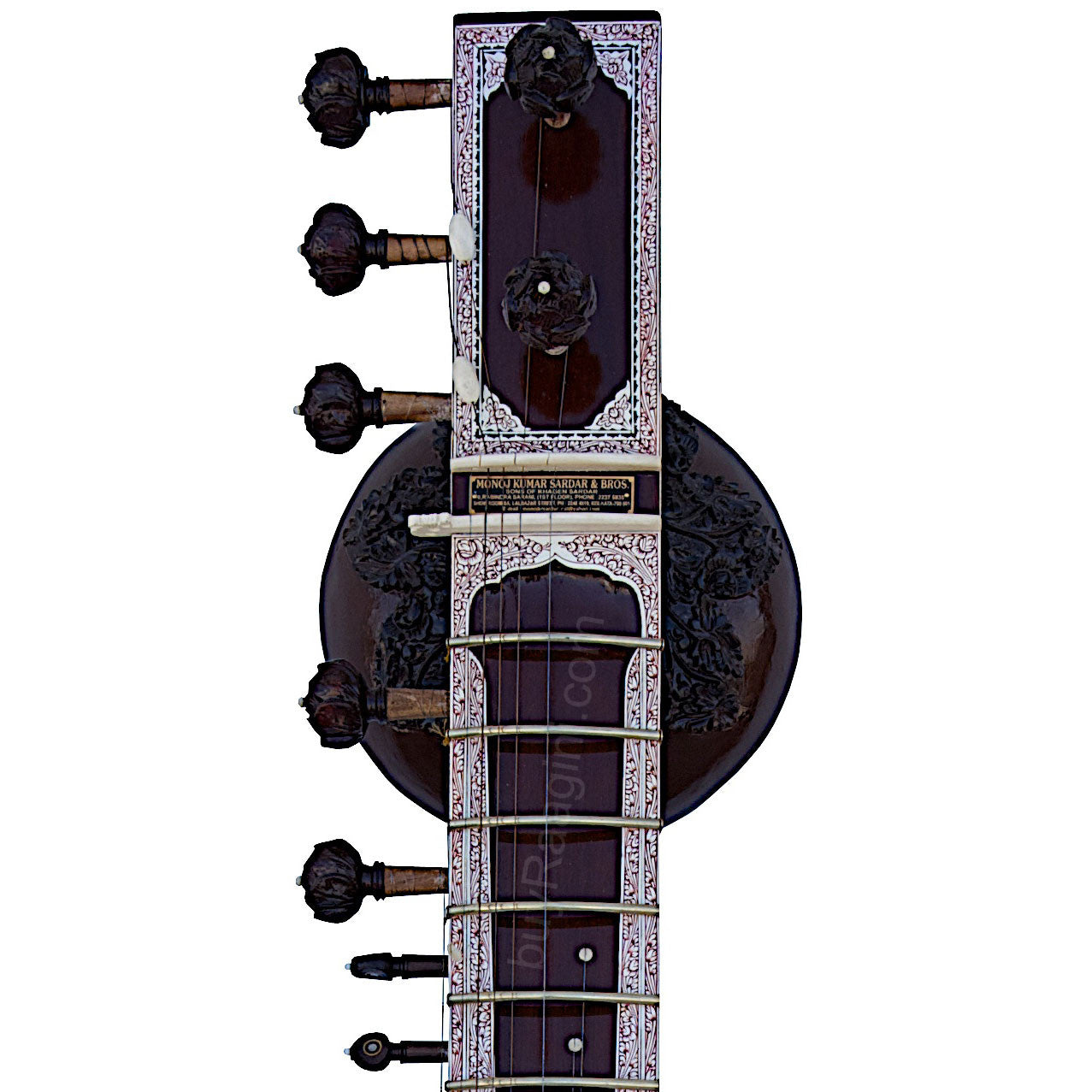 Monoj K Sardar Sitar - Ravi Shankar Style, Angur Patta, Fiber Case AFH