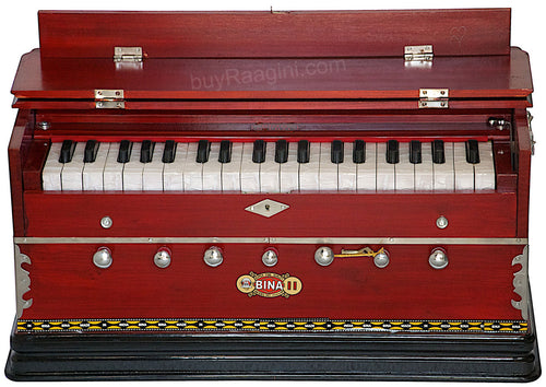 BINA NO 11 Harmonium, 2 Reeds 3.25 Octave, 7 Stops, Rosewood Color AGF