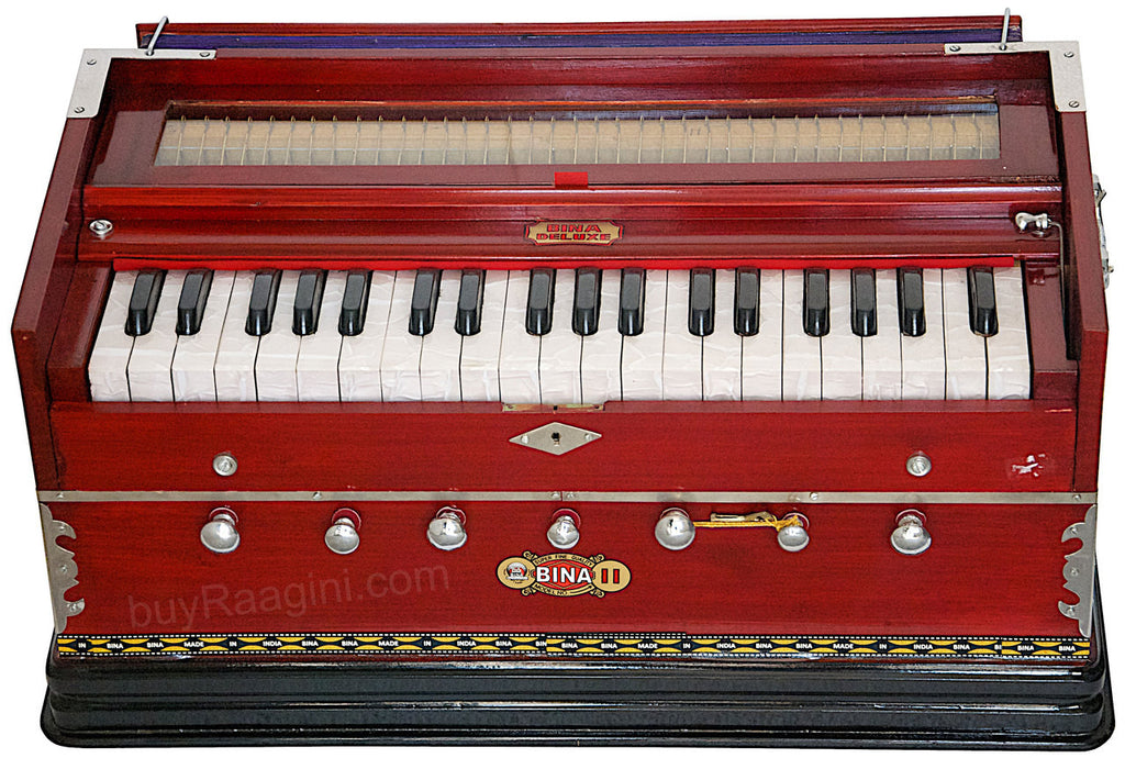 BINA NO 11 Harmonium, 2 Reeds 3.25 Octave, 7 Stops, Rosewood Color AGF