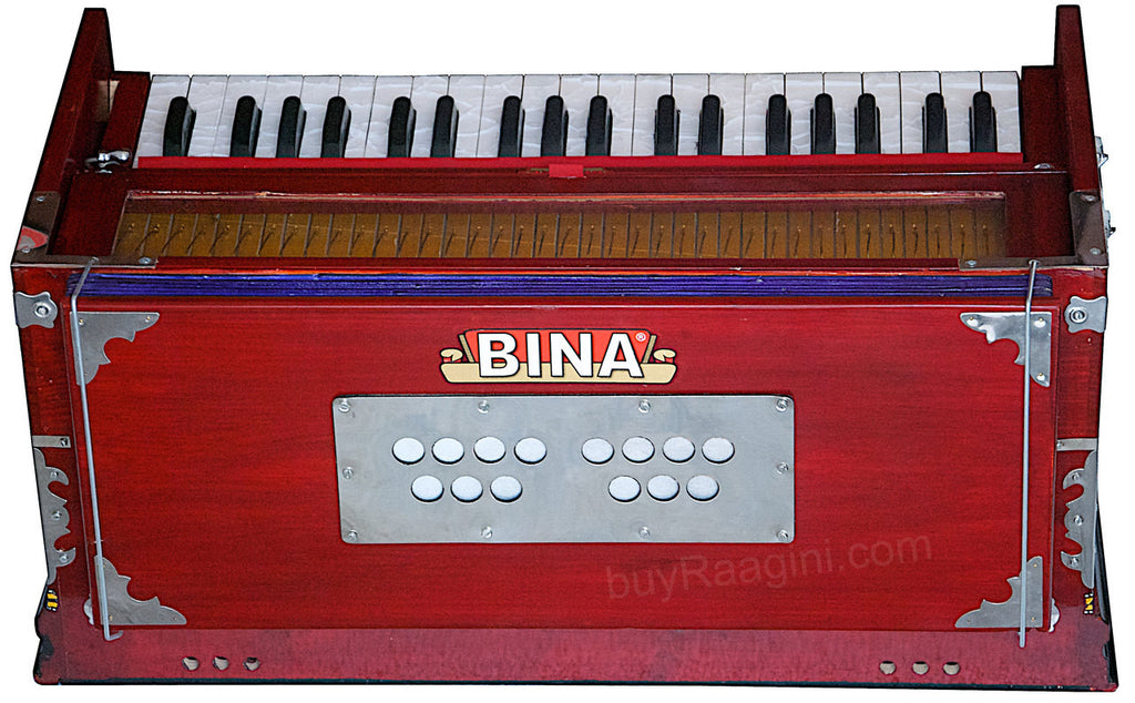 BINA NO 11 Harmonium, 2 Reeds 3.25 Octave, 7 Stops, Rosewood Color AGF