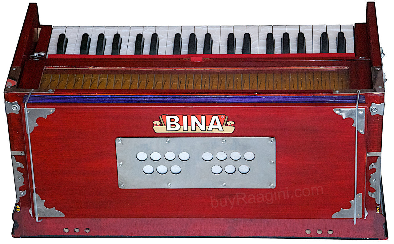 BINA NO 11 Harmonium, 2 Reeds 3.25 Octave, 7 Stops, Rosewood Color AGF