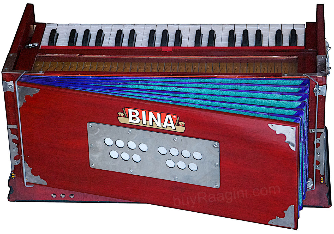 BINA NO 11 Harmonium, 2 Reeds 3.25 Octave, 7 Stops, Rosewood Color AGF