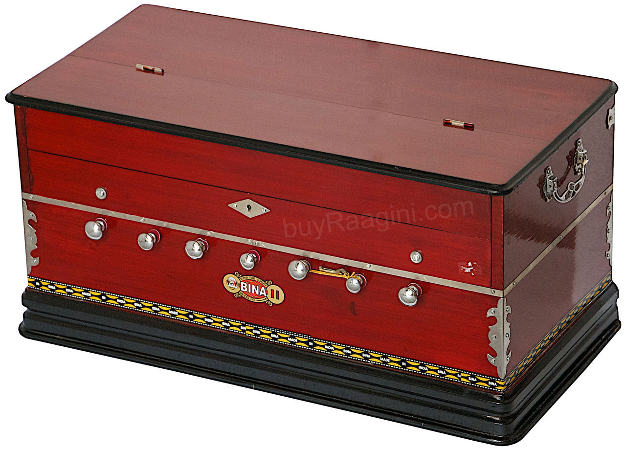 BINA NO 11 Harmonium, 2 Reeds 3.25 Octave, 7 Stops, Rosewood Color AGF