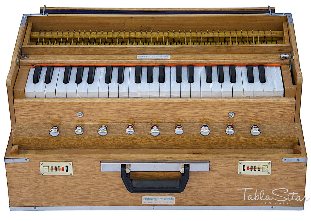 MAHARAJA Harmonium, Folding Safri, 9 Stop, A440, 42 Keys, Coupler AHH