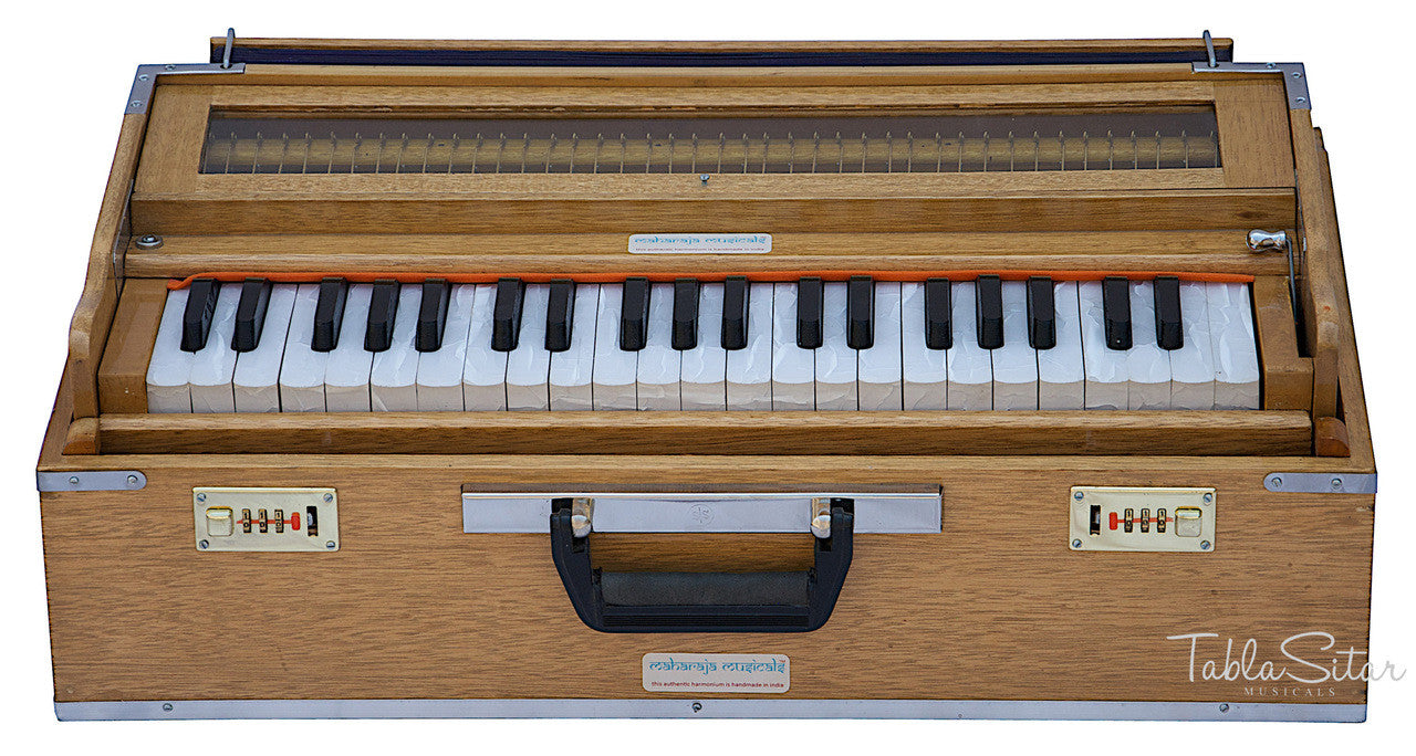 MAHARAJA Harmonium, Folding Safri, 9 Stop, A440, 42 Keys, Coupler AHH