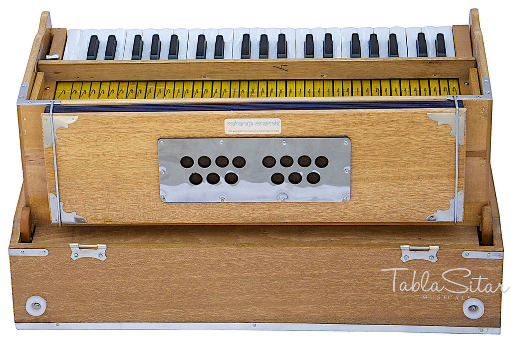 MAHARAJA Harmonium, Folding Safri, 9 Stop, A440, 42 Keys, Coupler AHH