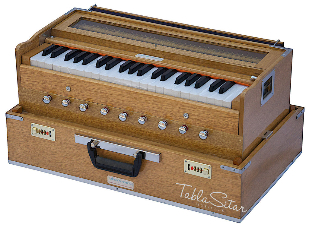 MAHARAJA Harmonium, Folding Safri, 9 Stop, A440, 42 Keys, Coupler AHH