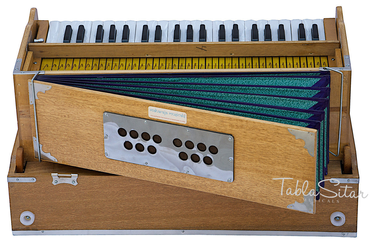 MAHARAJA Harmonium, Folding Safri, 9 Stop, A440, 42 Keys, Coupler AHH