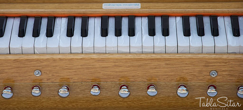 MAHARAJA Harmonium, Folding Safri, 9 Stop, A440, 42 Keys, Coupler AHH
