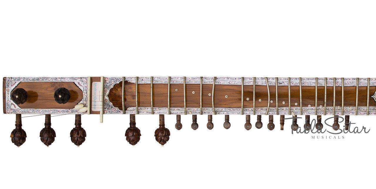 MAHARAJA Special Teak Sitar, 7 Main String, GulabPatta, Fiber Case AIB