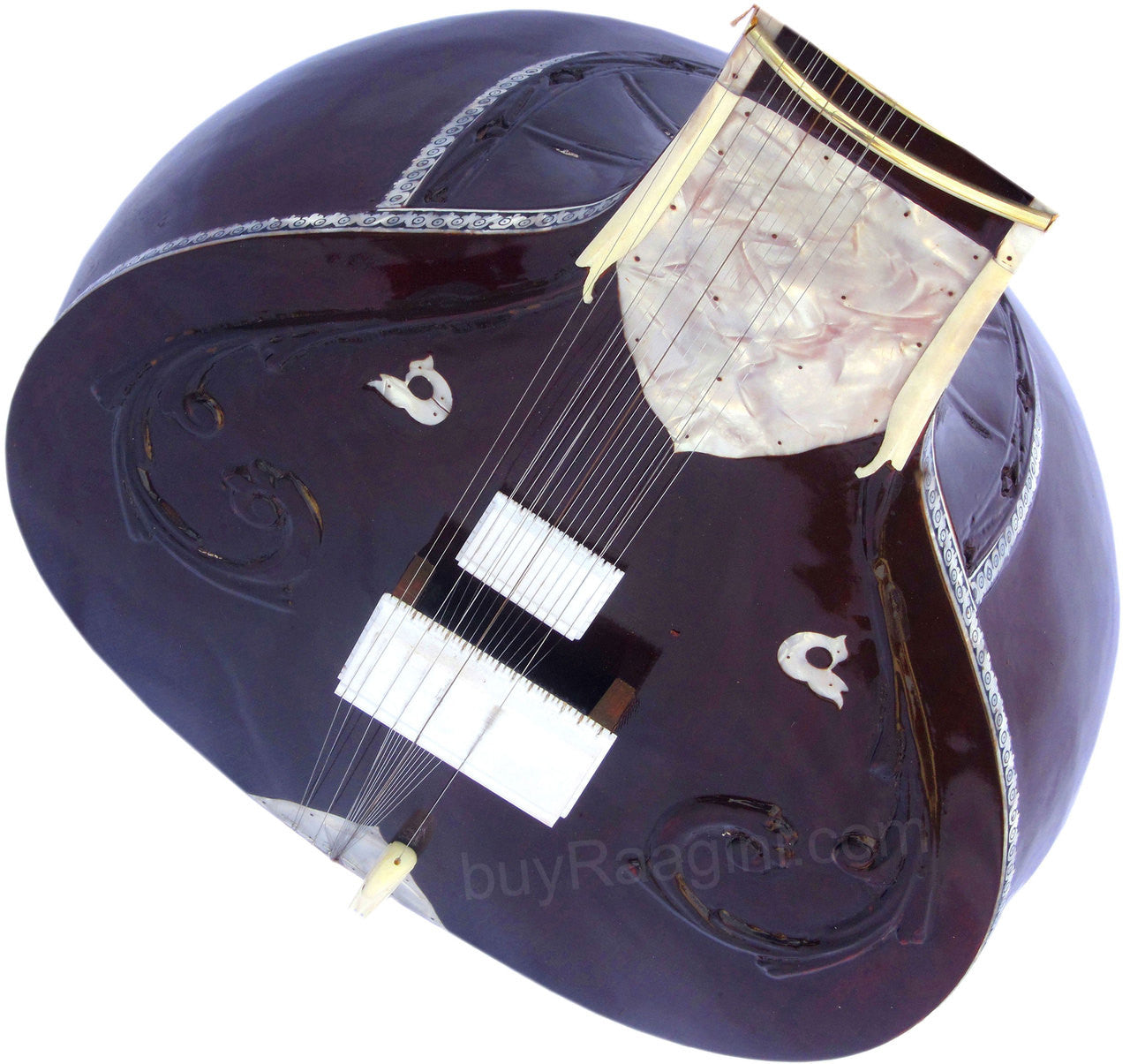Monoj K Sardar Sitar, Vilayat Khan Style, Inlay Work, Fiber Case AIE