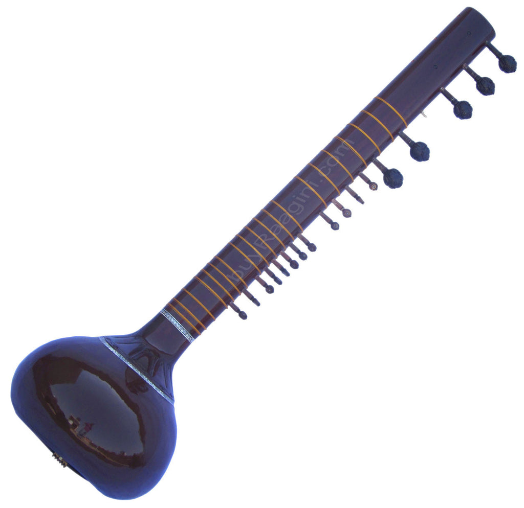 Monoj K Sardar Sitar, Vilayat Khan Style, Inlay Work, Fiber Case AIE
