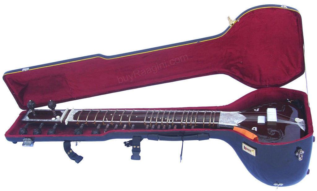 Monoj K Sardar Sitar, Vilayat Khan Style, Inlay Work, Fiber Case AIE