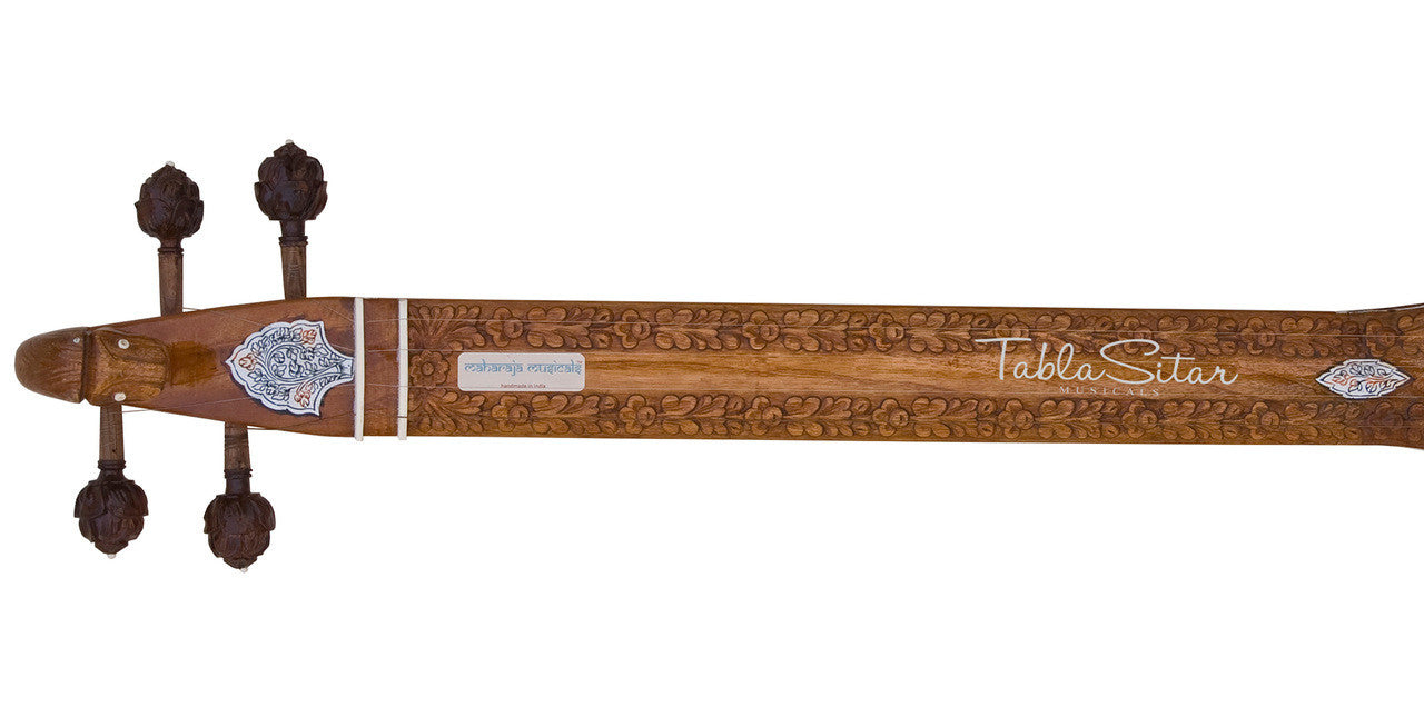 MAHARAJA Flat Dragon Tanpuri/Tamburi, Tun Wood, 4 Strings, Bag AII