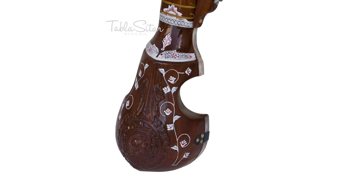 MAHARAJA Special Peacock Esraj, Special Bow, Tun Wood - AJH
