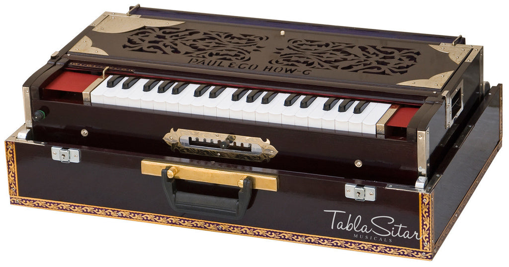 Paul & Co. Harmonium, 3 Reeds, 9 Scale Changer, Dark Mahogany - FAB