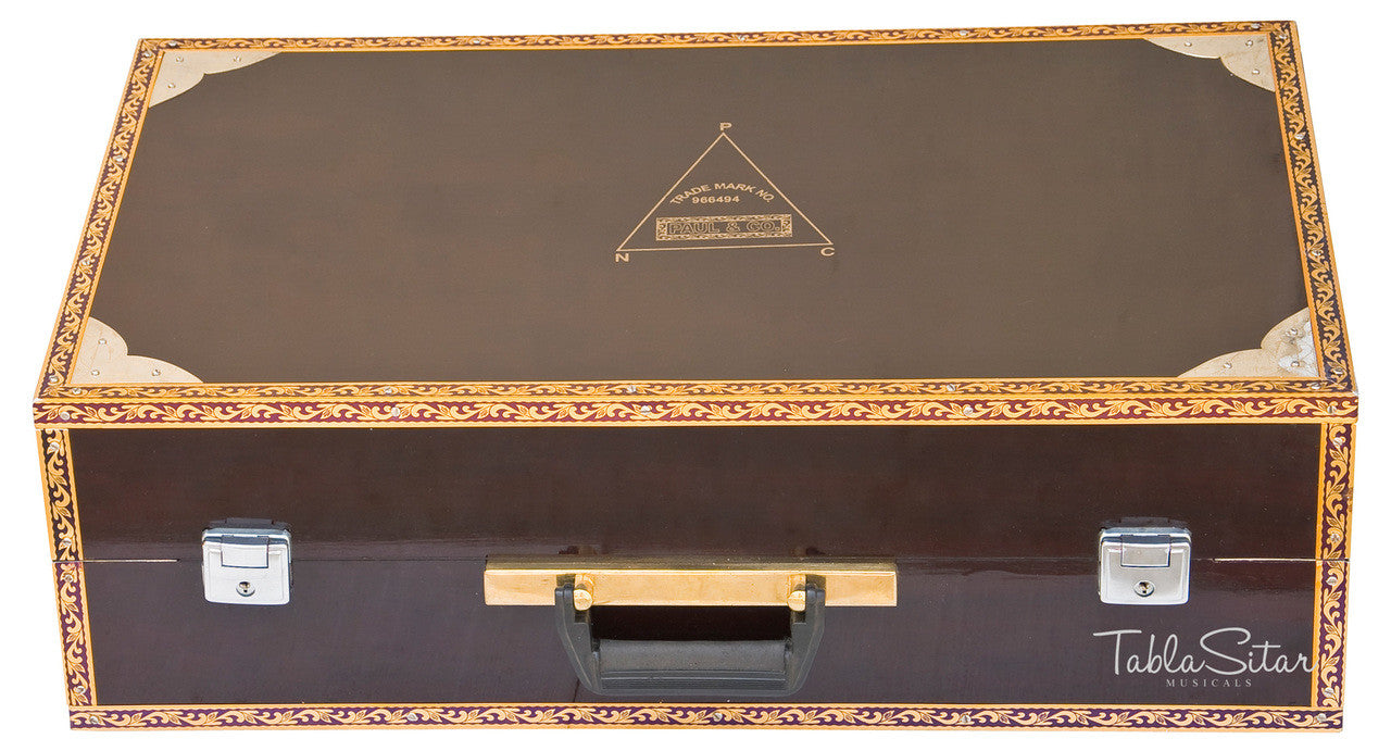 Paul & Co. Harmonium, 3 Reeds, 9 Scale Changer, Dark Mahogany - FAB