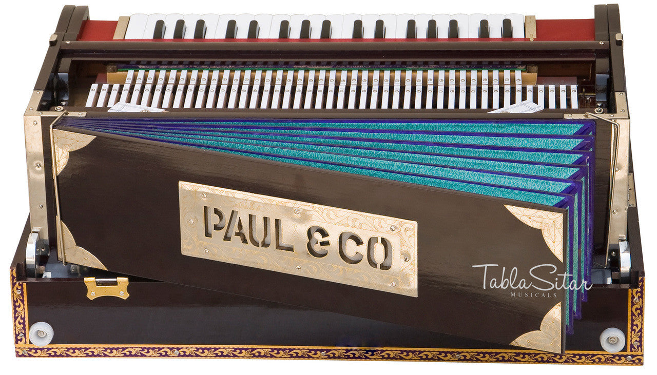 Paul & Co. Harmonium, 3 Reeds, 9 Scale Changer, Dark Mahogany - FAB